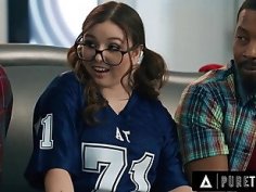 Pure taboo mischievous teen leana lovings seduces her stepdad s best friends